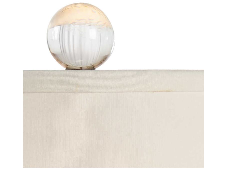 Frederick Cooper Eathon Crystal Clear Off White Silkette Table Lamp