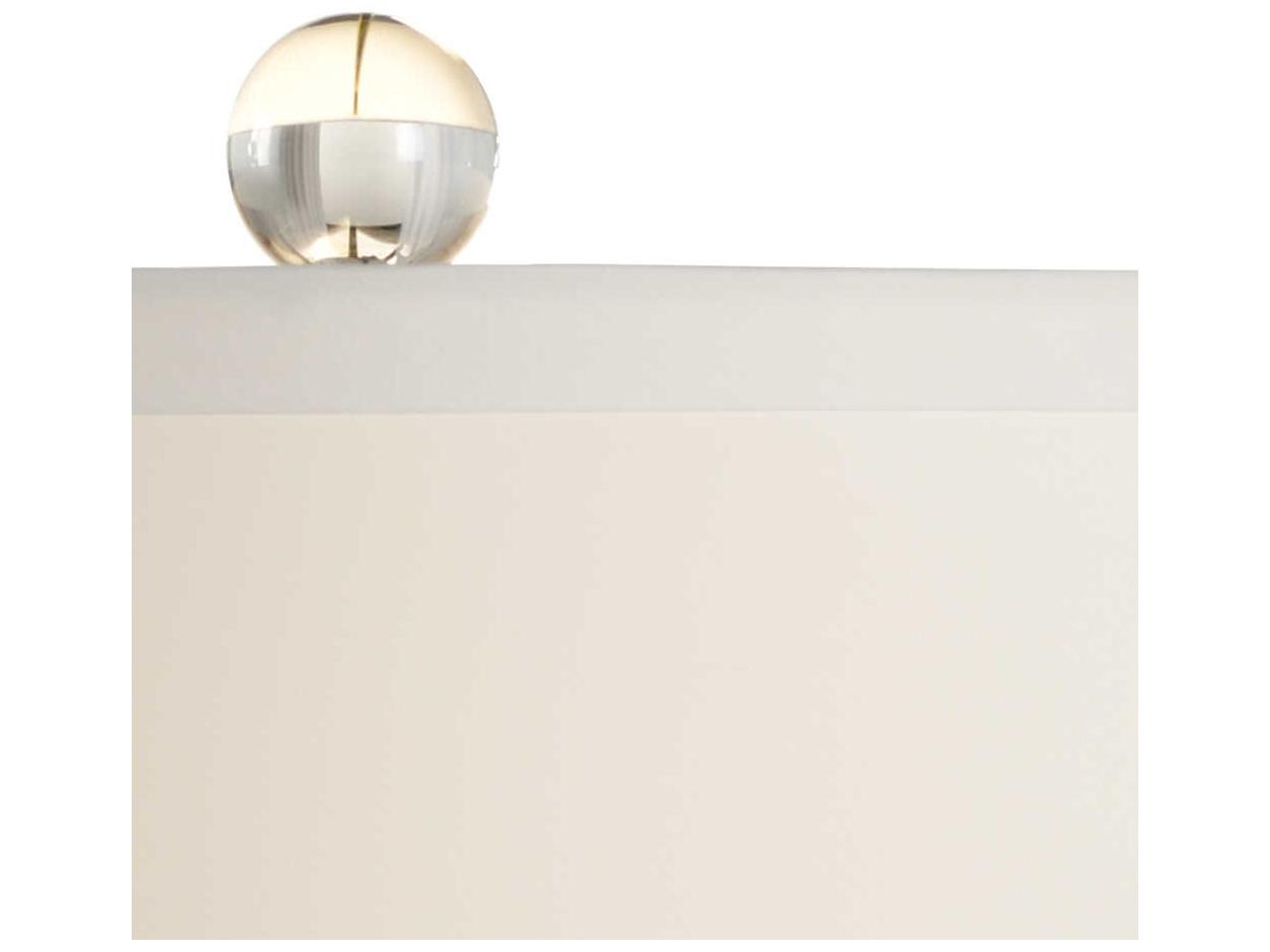 Frederick Cooper Fenton Crystal Clear Off White Silk Table Lamp