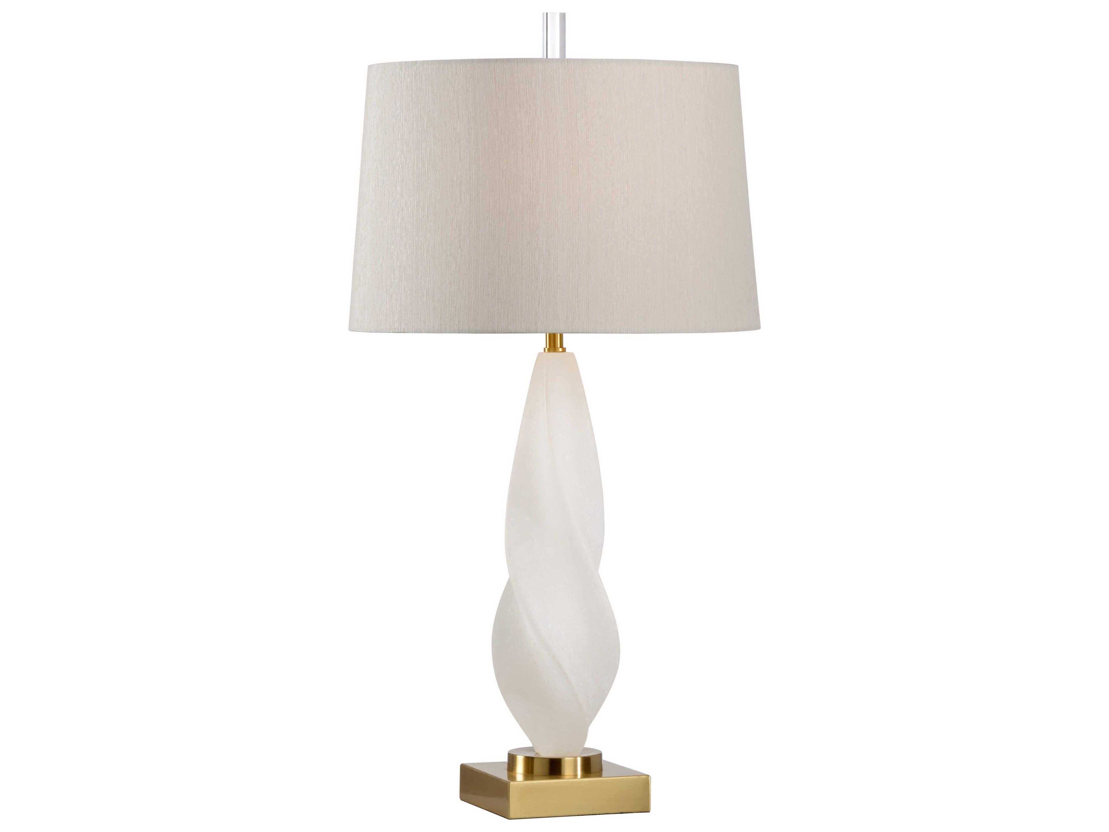 Frederick Cooper Leclair Natural White Cream Raw Silk Buffet Lamp