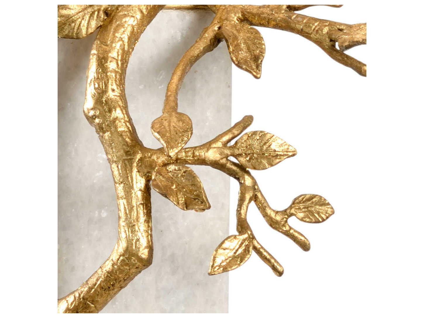 Frederick Cooper Fujian Natural White Antique Gold Leaf Off Silk Buffet Lamp