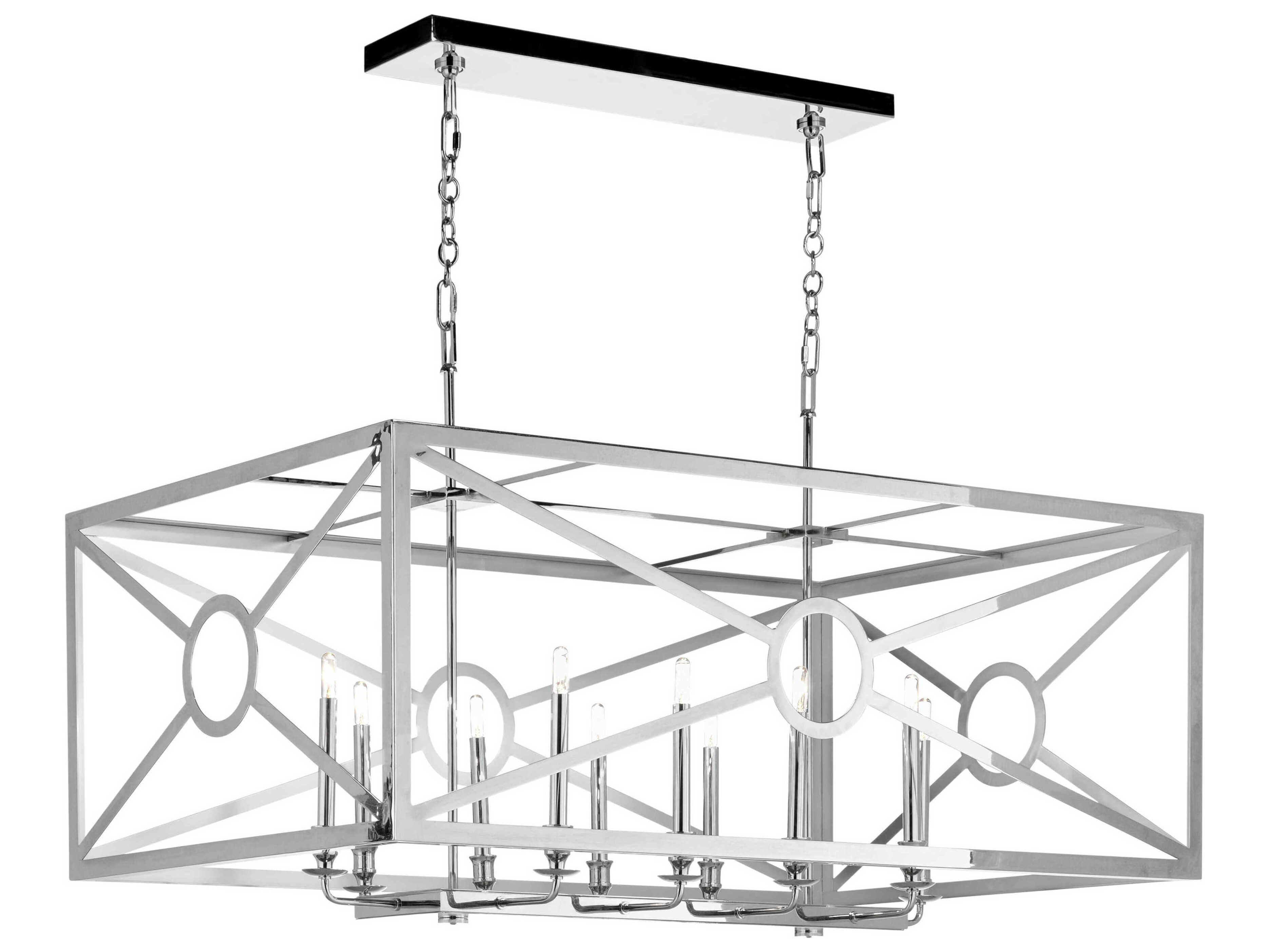 Frederick Cooper 10-Light Polished Nickel Island Pendant