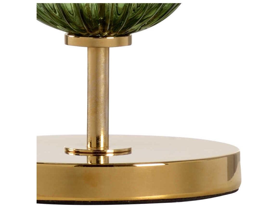 Frederick Cooper Cara Green Gold Off White Silkette Crystal Buffet Lamp