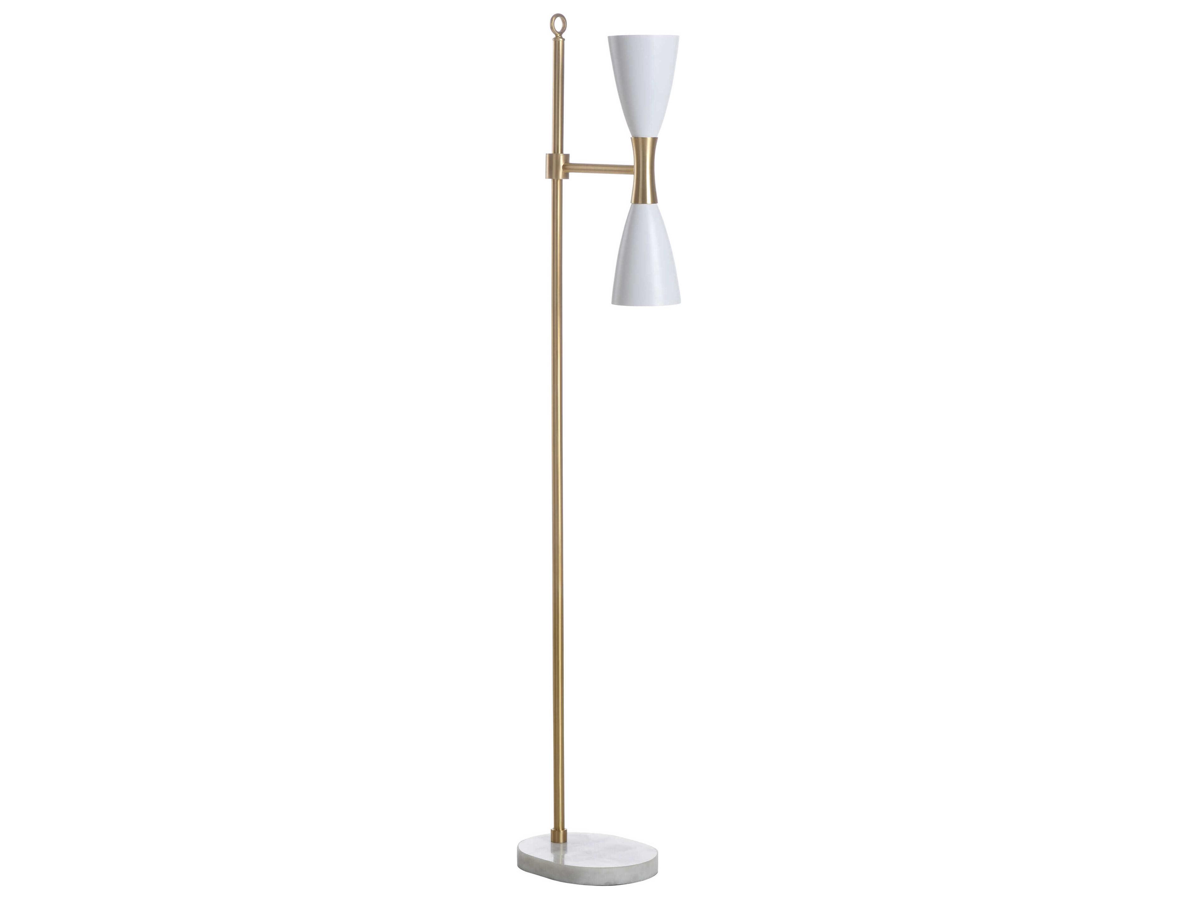 Frederick Cooper Ada White Gold Floor Lamp