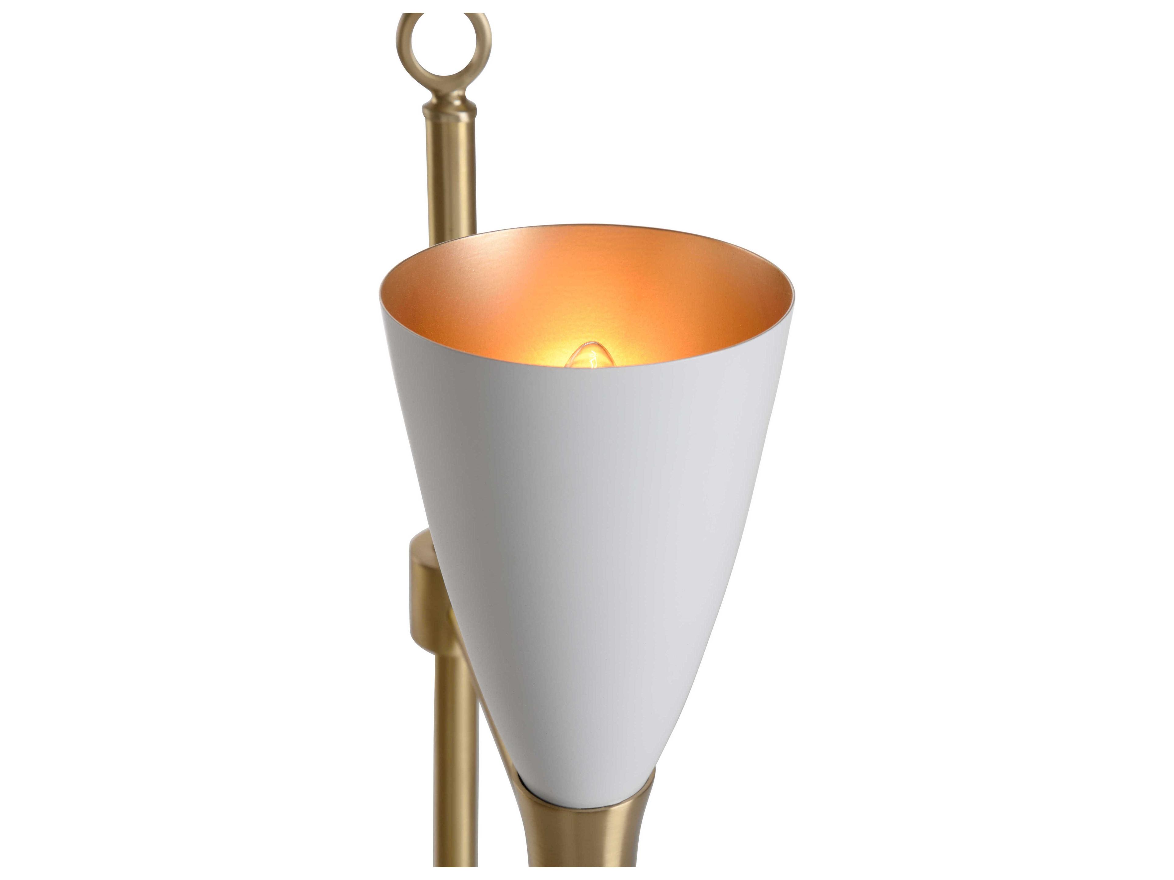 Frederick Cooper Ada White Gold Floor Lamp