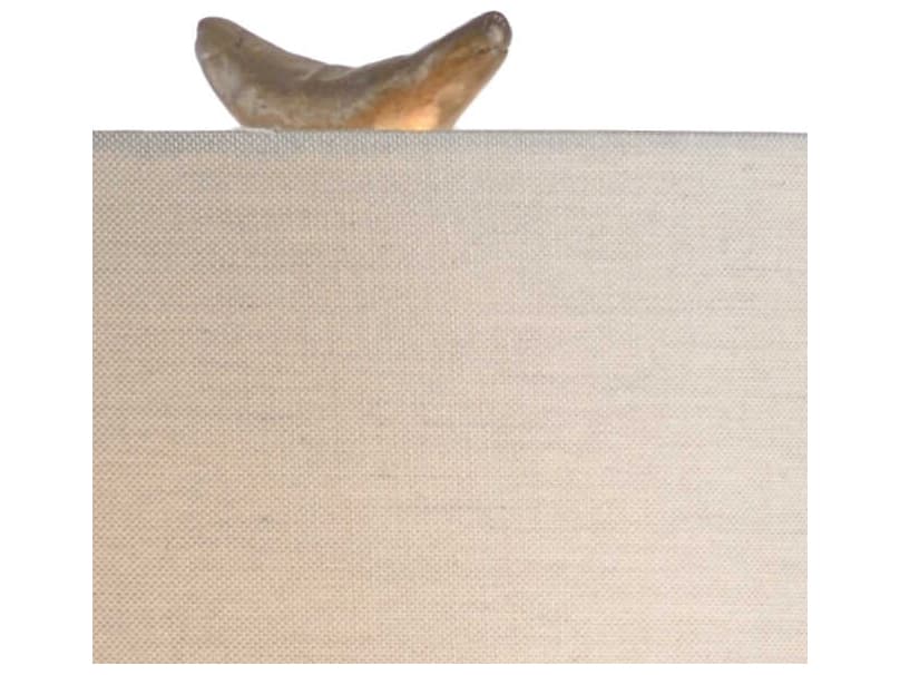 Frederick Cooper Artemis Dark Bronze Light Taupe Natural Linen Buffet Lamp