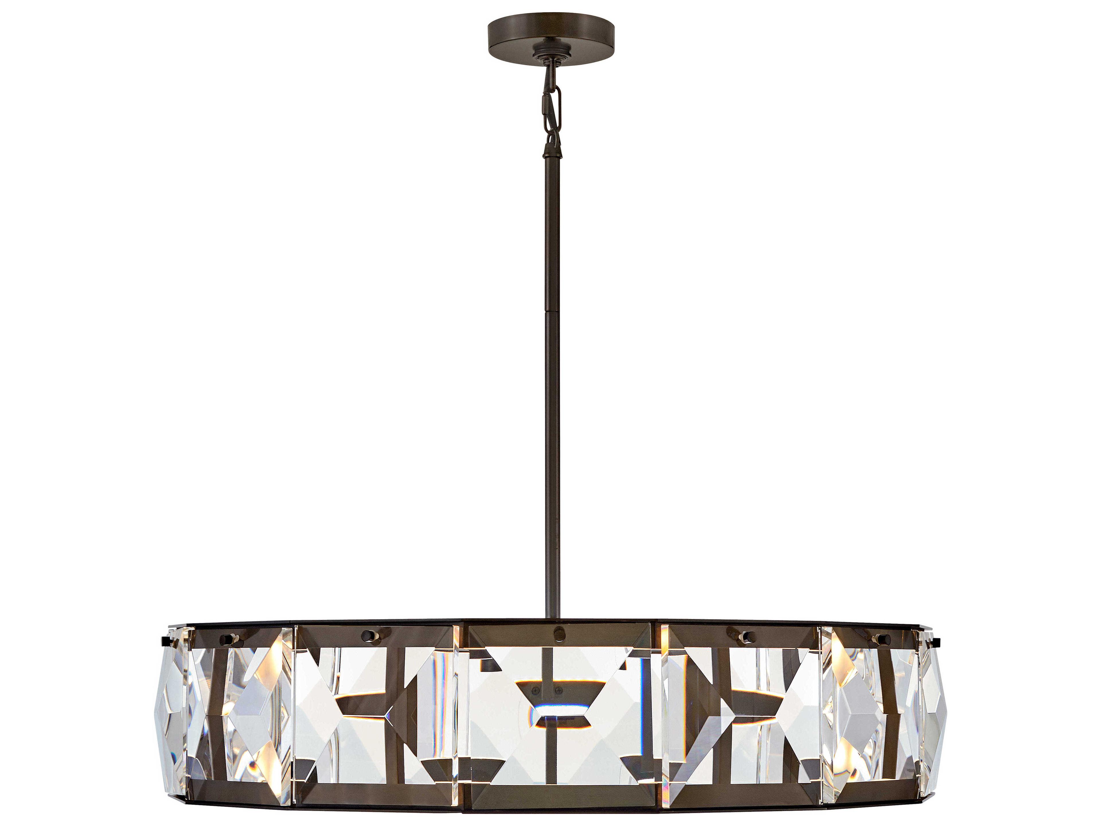 Fredrick Ramond Jolie Black Oxide Crystal LED Geometric Pendant