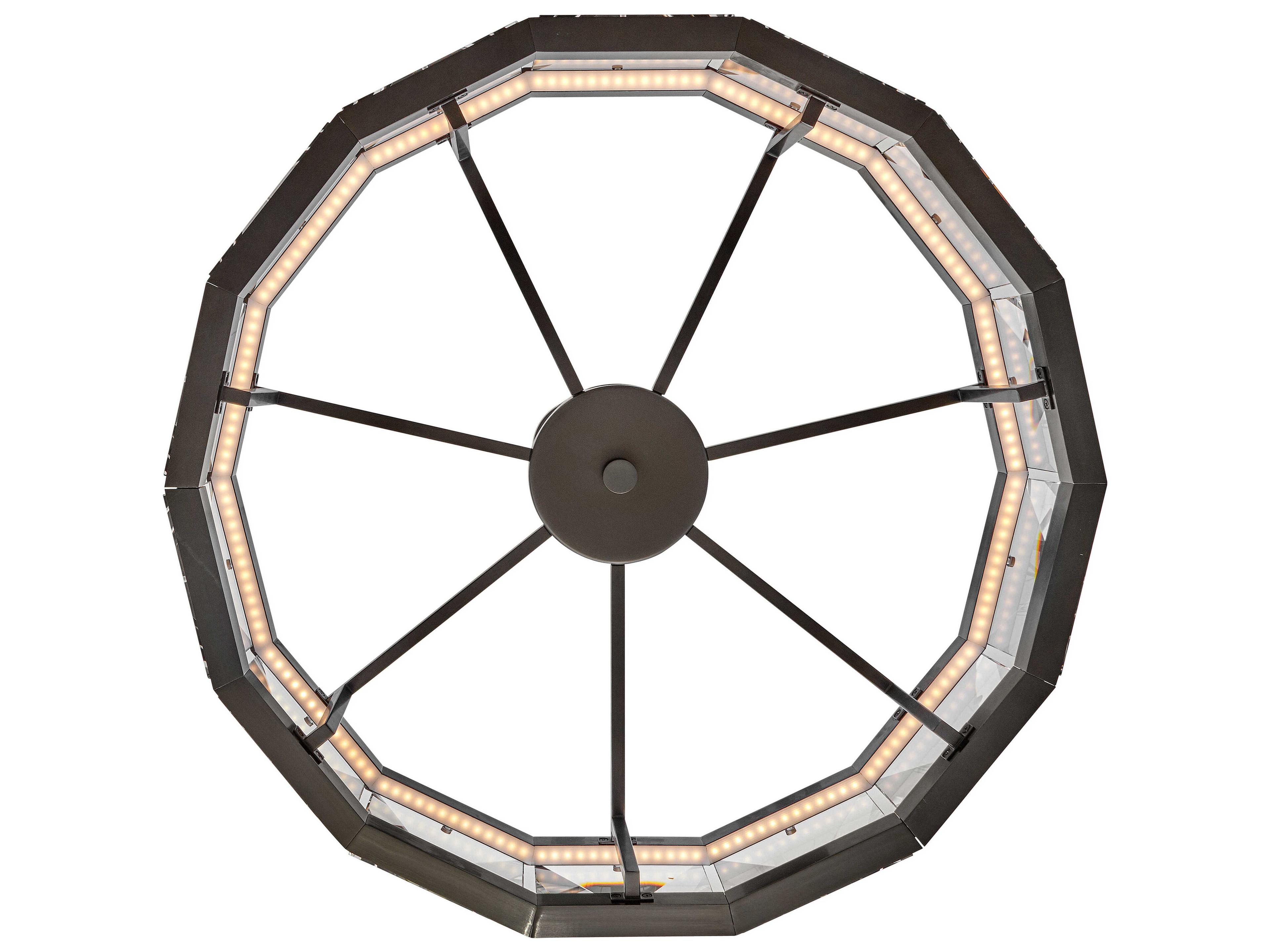 Fredrick Ramond Jolie Black Oxide Crystal LED Geometric Pendant