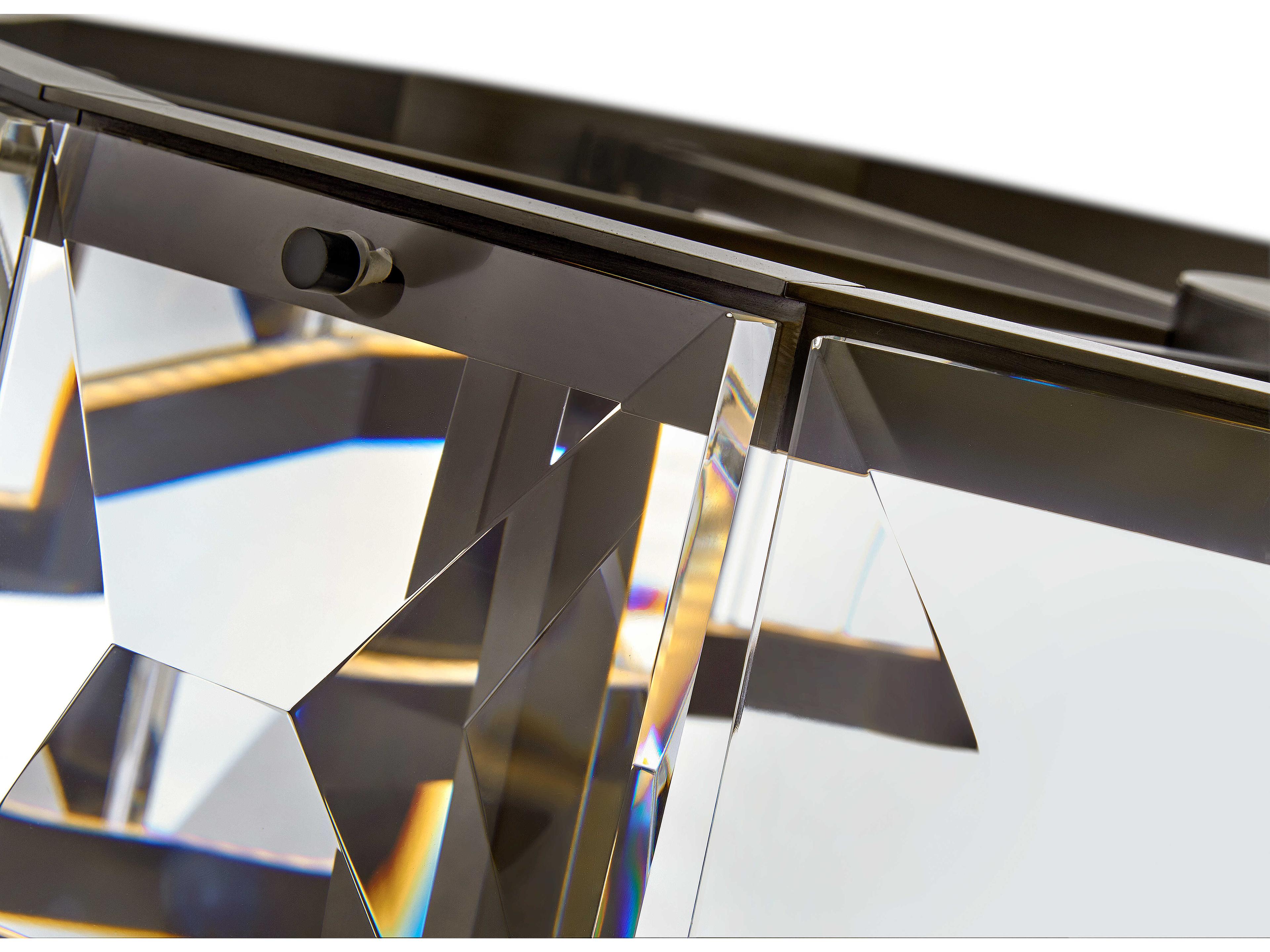 Fredrick Ramond Jolie Black Oxide Crystal LED Geometric Pendant