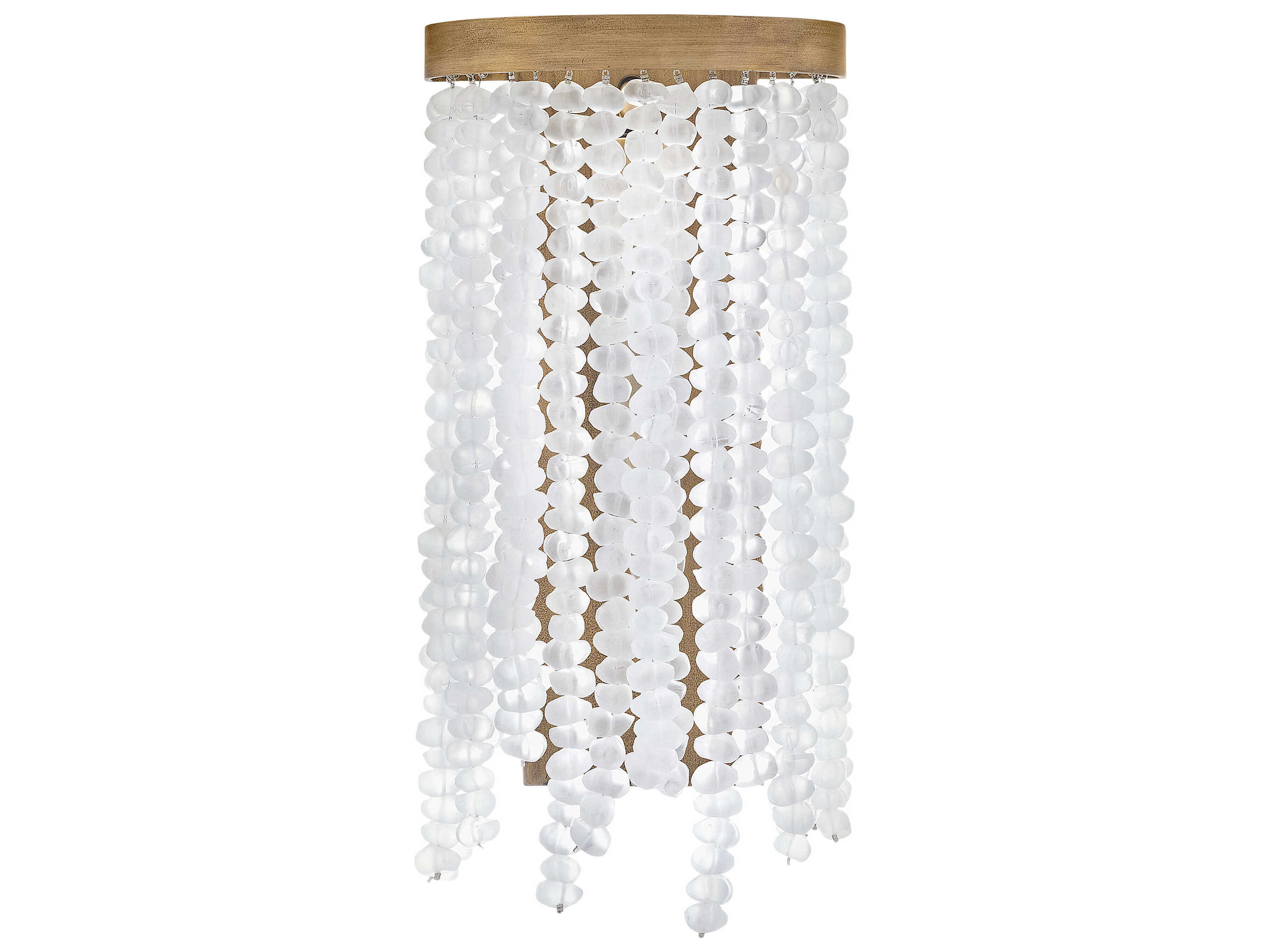 Fredrick Ramond Dune 1-Light Burnished Gold Glass LED Wall Sconce