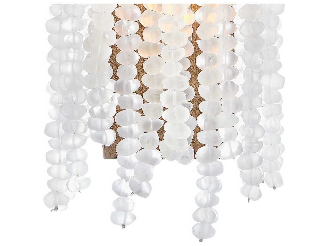 Fredrick Ramond Dune 1-Light Burnished Gold Glass LED Wall Sconce