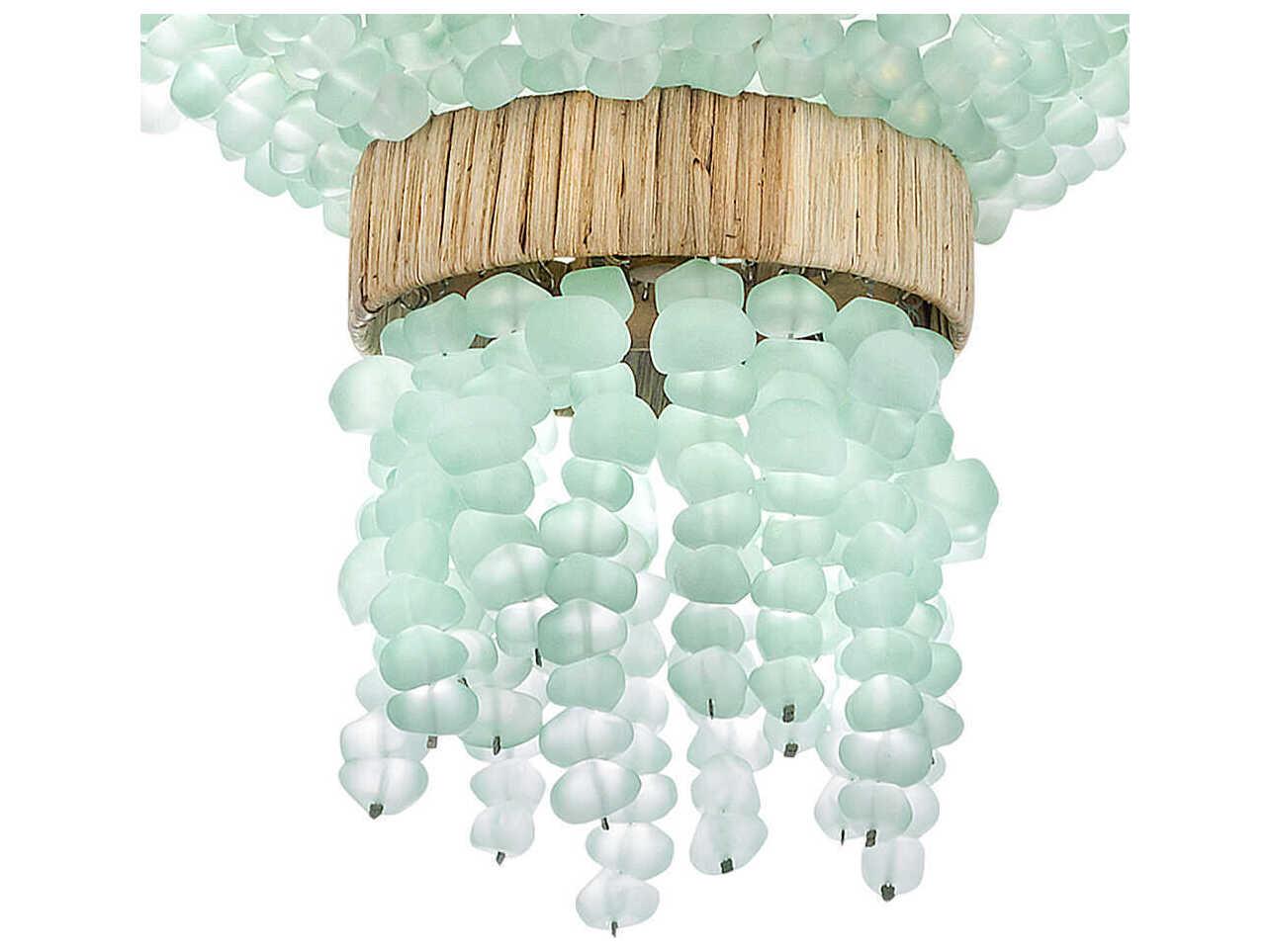 Fredrick Ramond Dune 4-Light Burnished Gold Glass LED Pendant