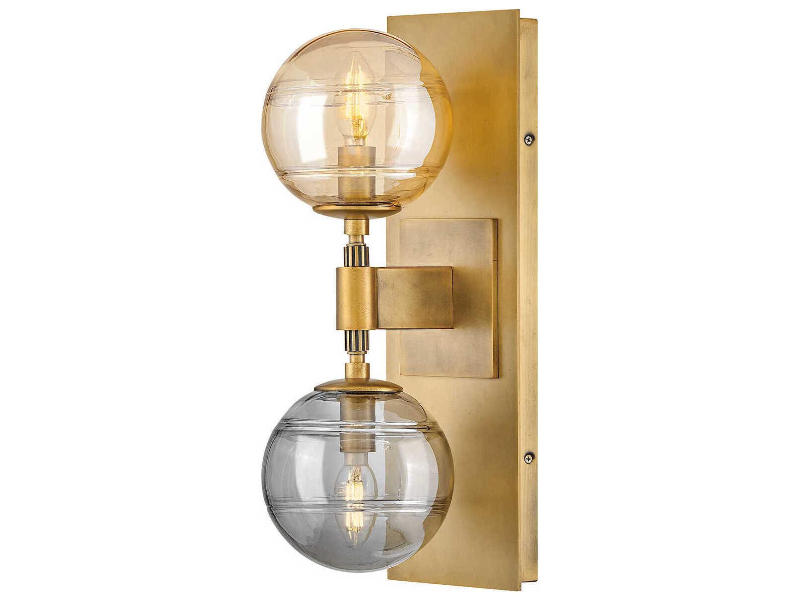 Fredrick Ramond Oberon 2-Light Heritage Brass Wall Sconce