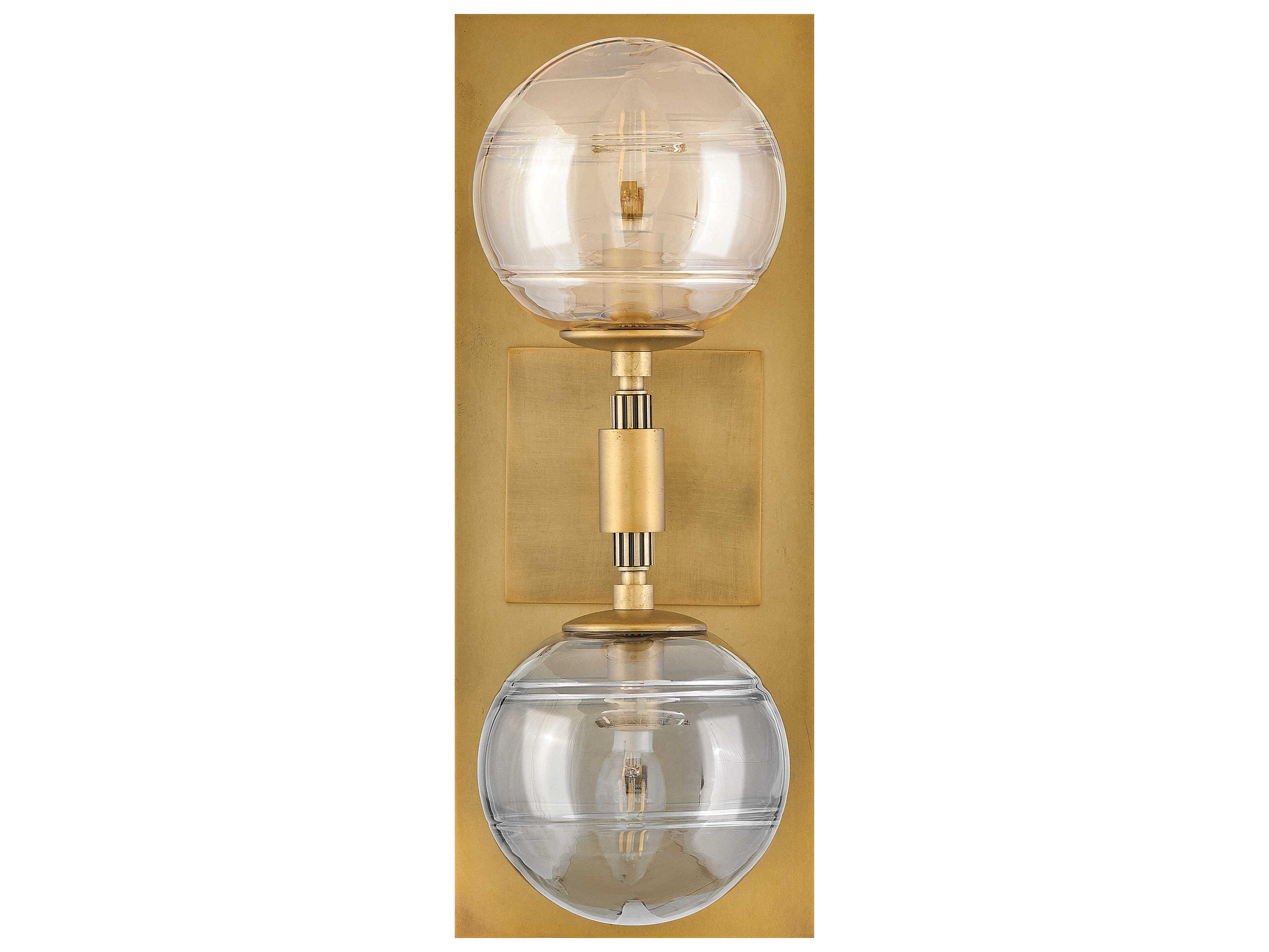 Fredrick Ramond Oberon 2-Light Heritage Brass Wall Sconce