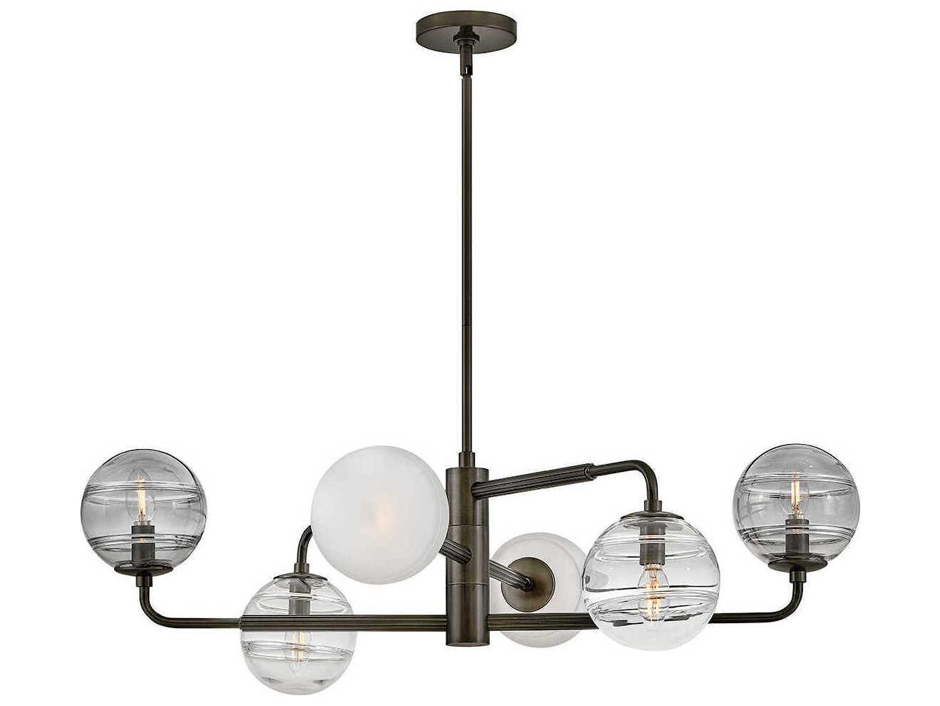 Fredrick Ramond Oberon 6-Light Black Oxide Globe Chandelier
