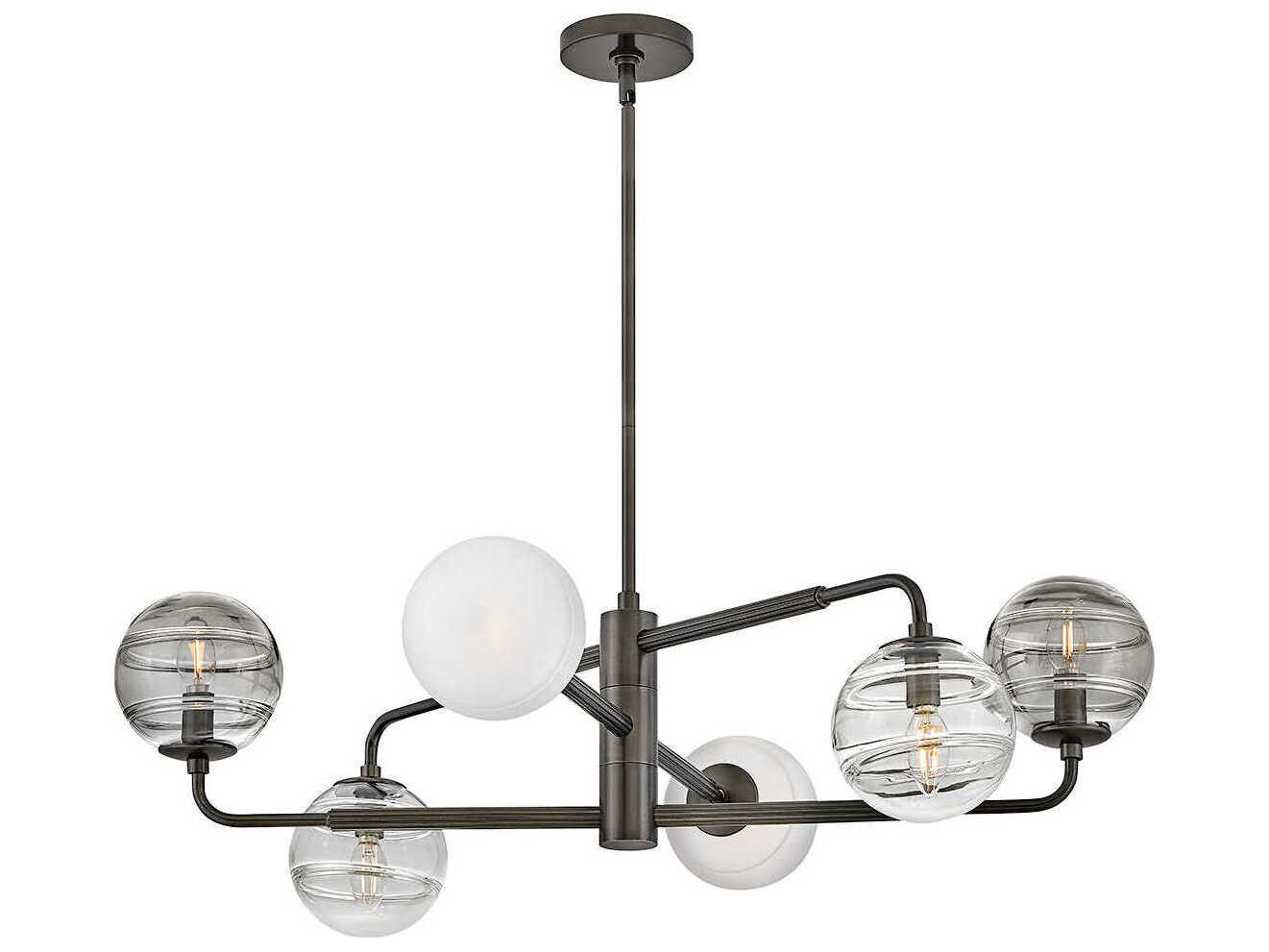 Fredrick Ramond Oberon 6-Light Black Oxide Globe Chandelier