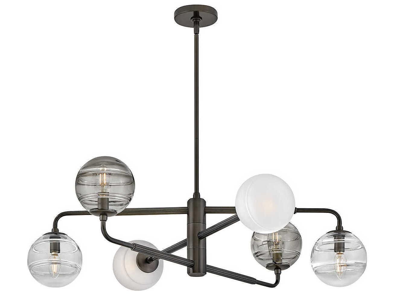 Fredrick Ramond Oberon 6-Light Black Oxide Globe Chandelier