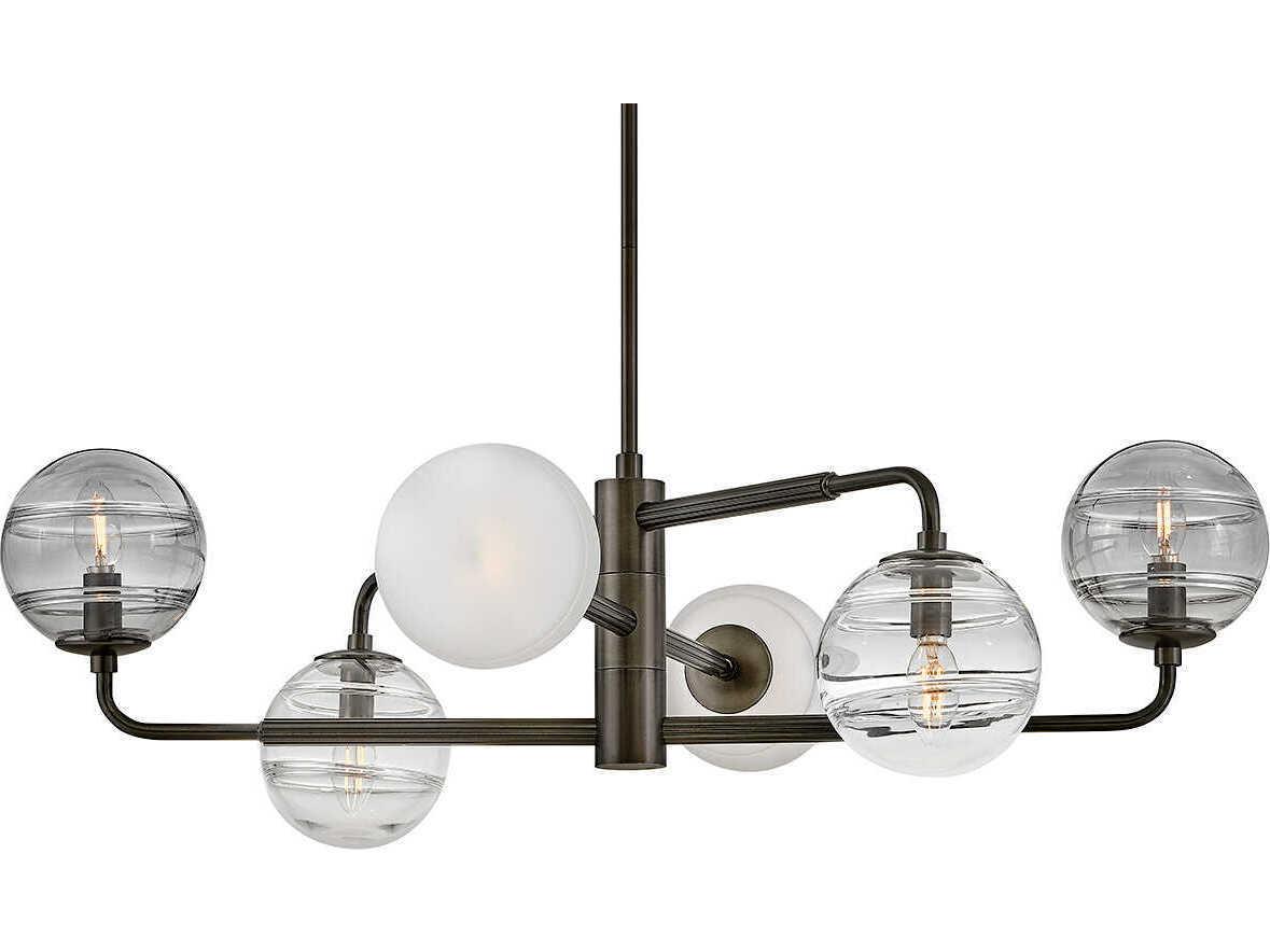 Fredrick Ramond Oberon 6-Light Black Oxide Globe Chandelier
