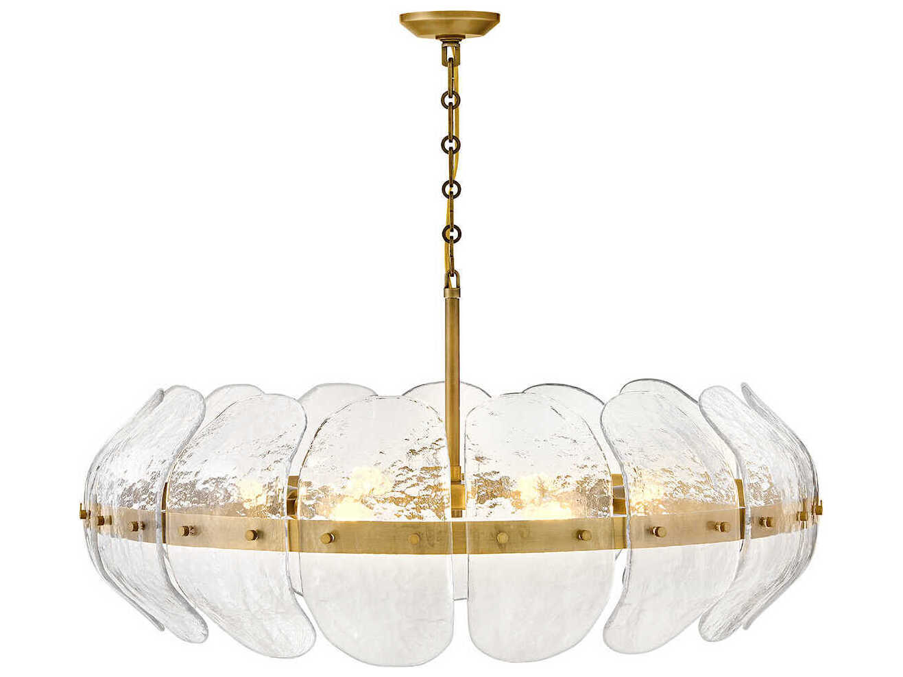 Fredrick Ramond Lillia 6-Light Heritage Brass Pendant