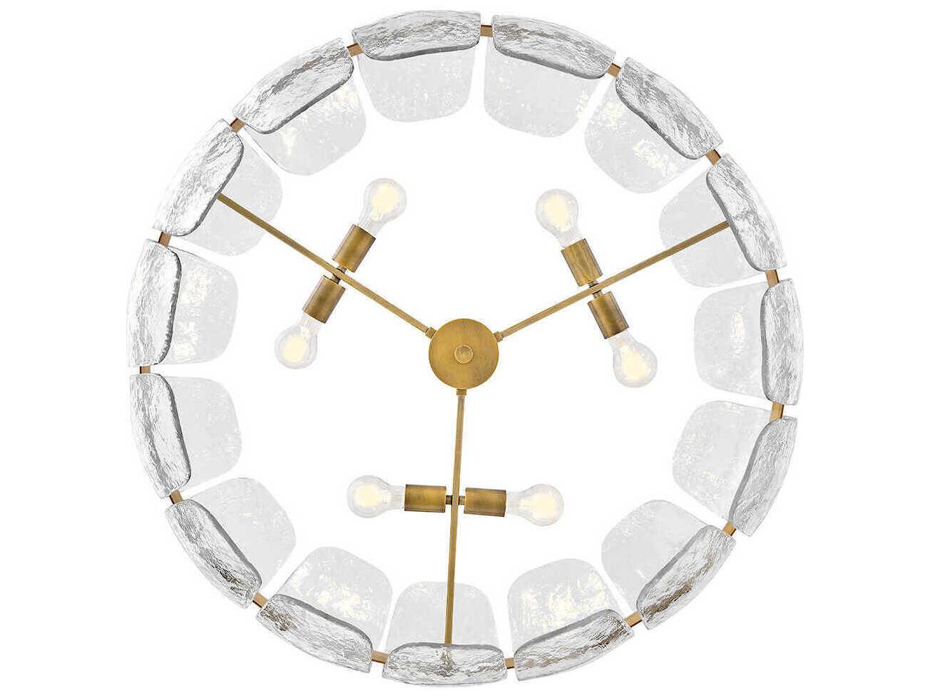 Fredrick Ramond Lillia 6-Light Heritage Brass Pendant