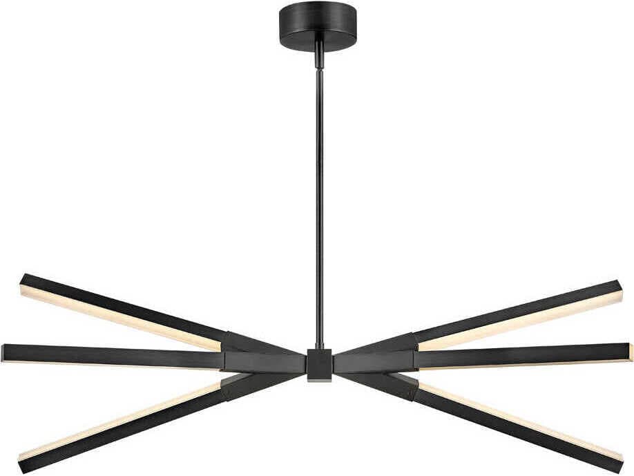 Fredrick Ramond Rae Black LED Linear Island Pendant