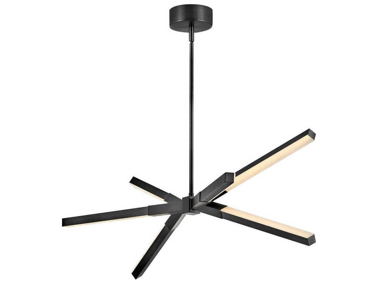 Fredrick Ramond Rae Black LED Linear Island Pendant