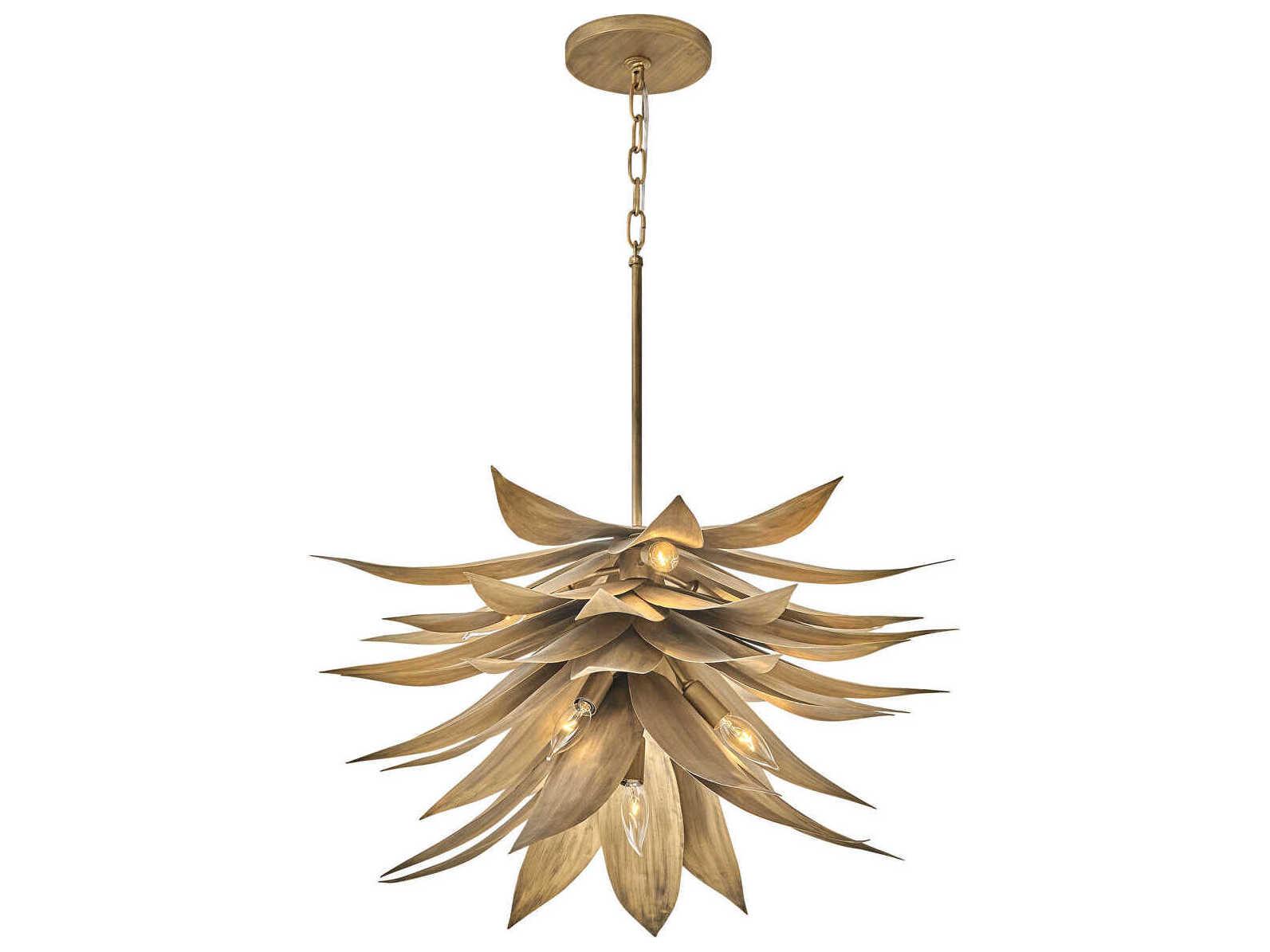 Fredrick Ramond Agave 7-Light Burnished Gold Pendant