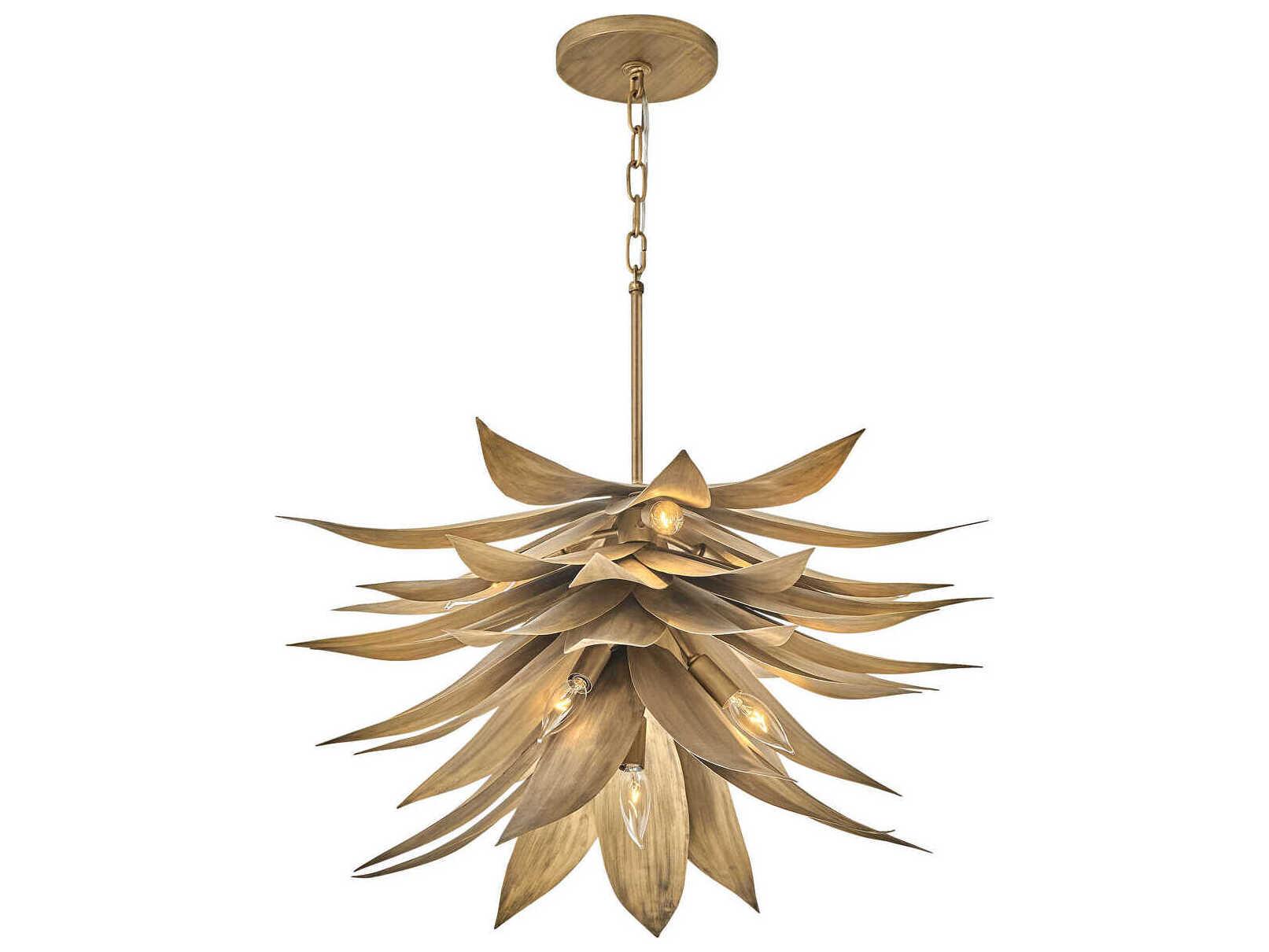 Fredrick Ramond Agave 7-Light Burnished Gold Pendant