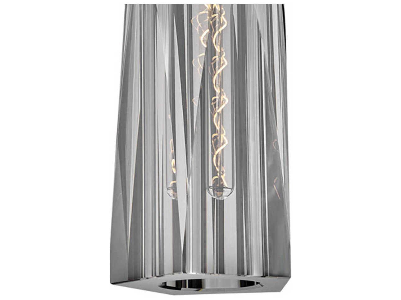 Fredrick Ramond Cosette 1-Light Heritage Brass Crystal Glass Wall Sconce