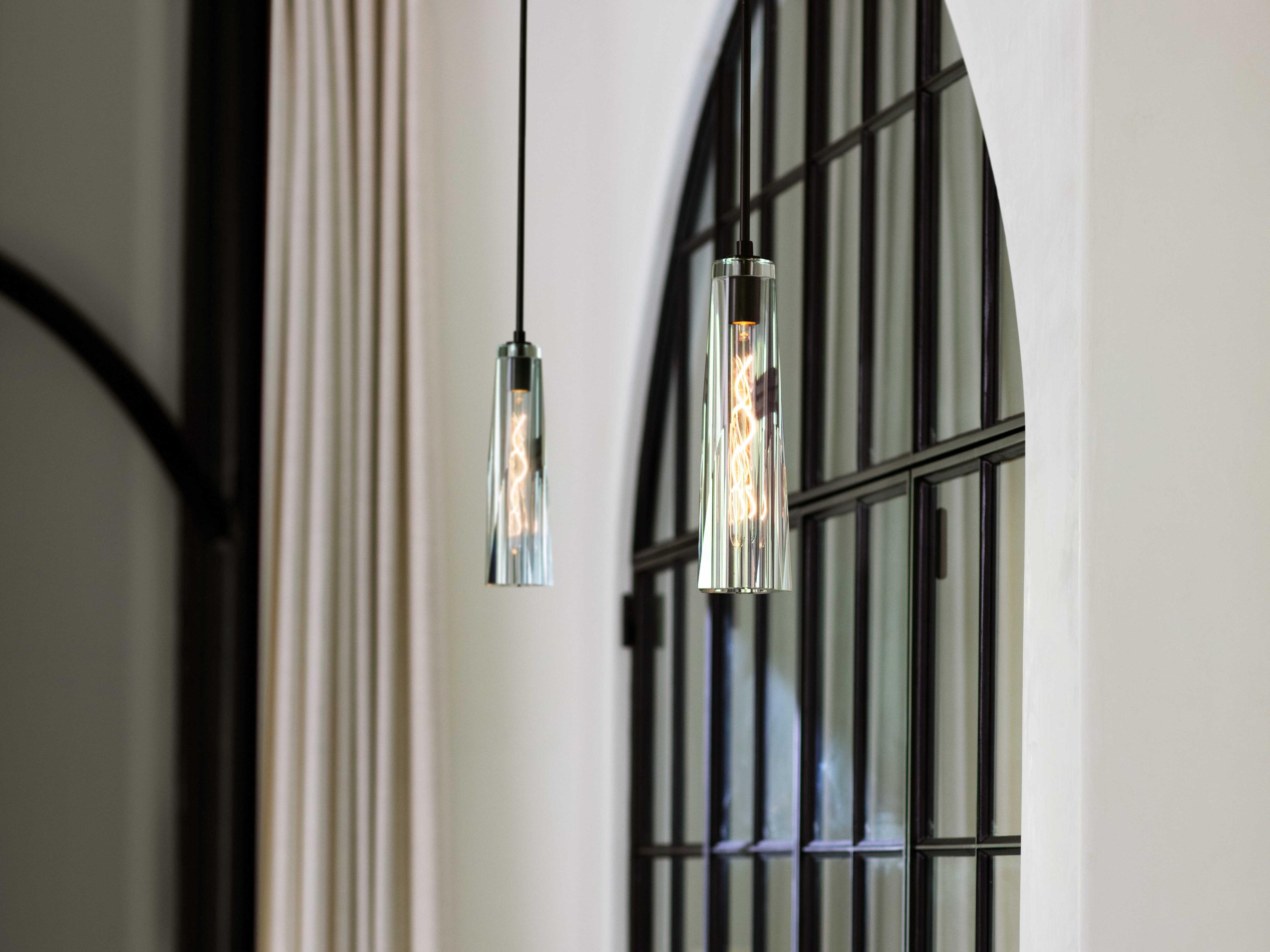 Fredrick Ramond Cosette 1-Light Black Oxide Crystal Glass Mini Pendant