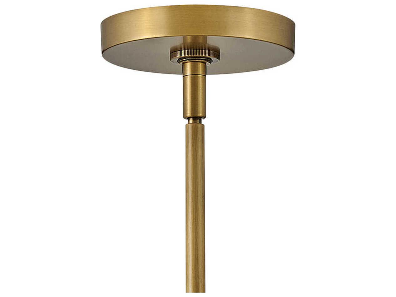 Fredrick Ramond Cosette 1-Light Heritage Brass Crystal Glass Dome Linear Mini Pendant