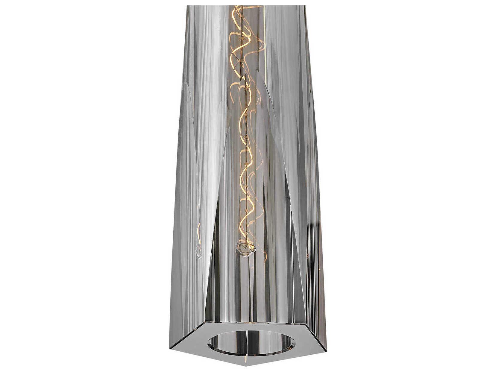 Fredrick Ramond Cosette 1-Light Heritage Brass Crystal Glass Dome Linear Mini Pendant