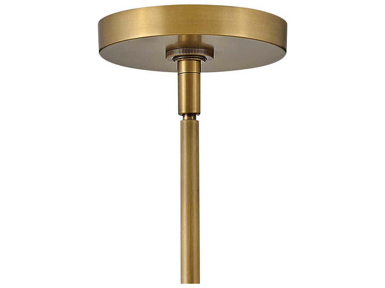 Fredrick Ramond Cosette 1-Light Heritage Brass Crystal Glass Dome Linear Mini Pendant