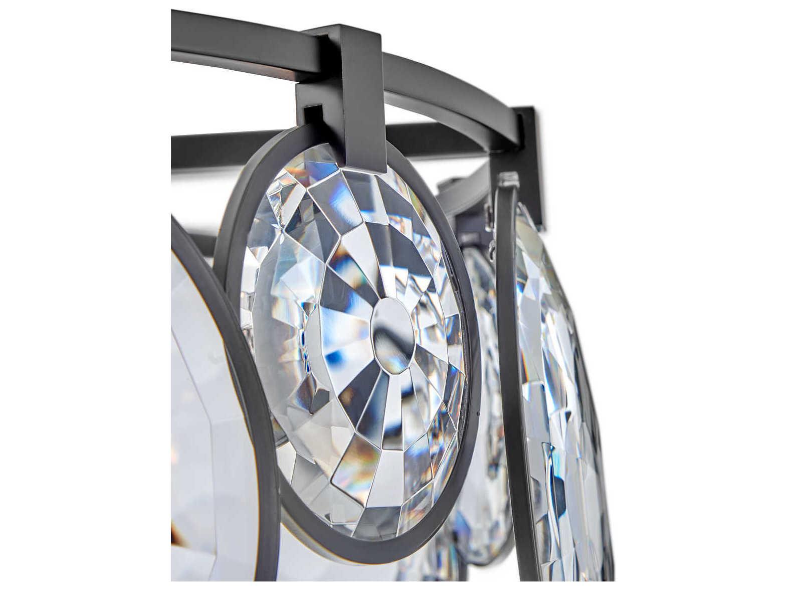 Fredrick Ramond Nala 5-Light Black Glass Geometric Linear Pendant