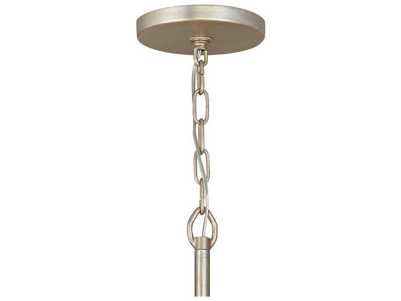 Fredrick Ramond Reverie 8-Light Champagne Gold Crystal Drum Pendant