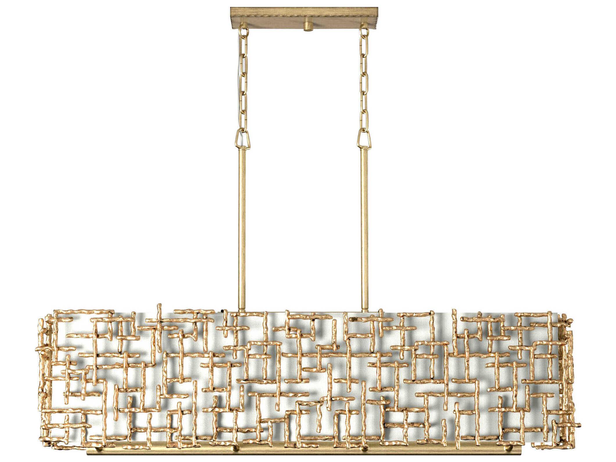 Fredrick Ramond Farrah 8-Light Burnished Gold Island Pendant