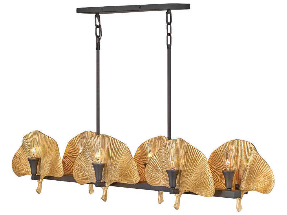 Fredrick Ramond Cera 12-Light Museum Bronze Cleopatra Gold Island Pendant