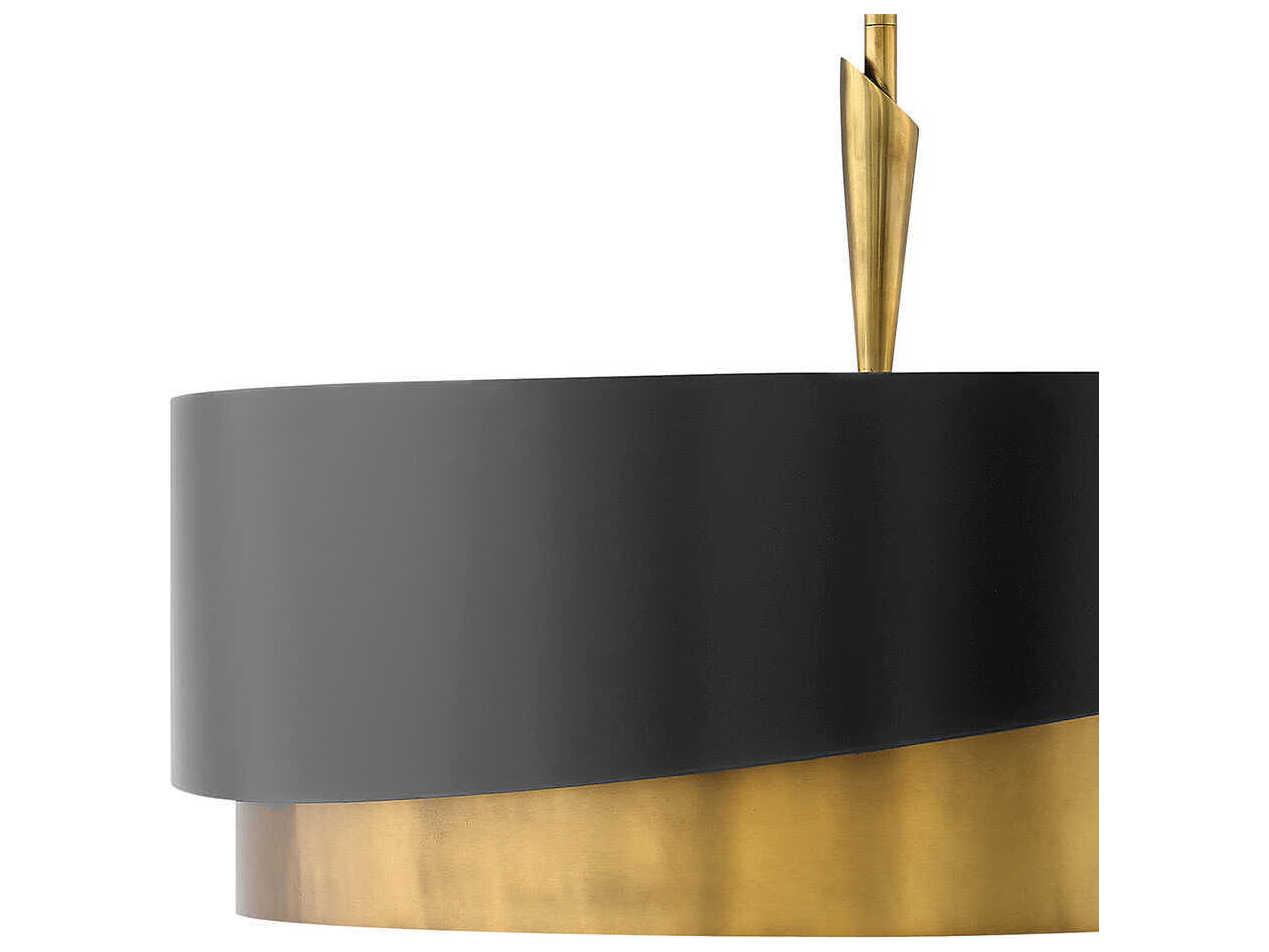 Fredrick Ramond Gigi 5-Light Heritage Brass Round Pendant