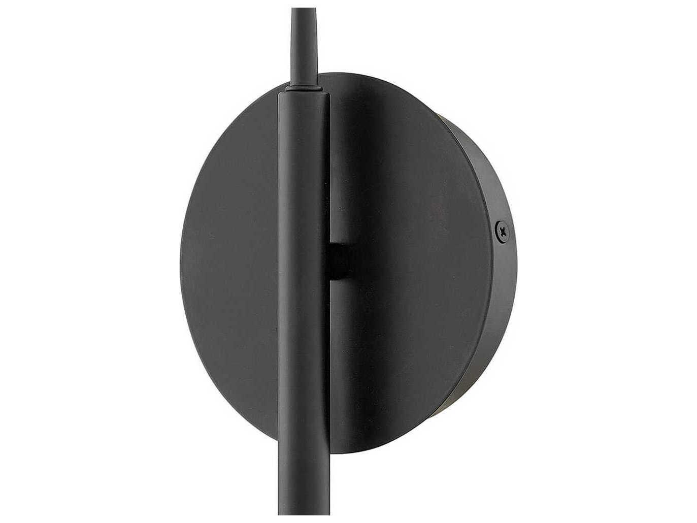 Fredrick Ramond Bowery 1-Light Black Banker Brass LED Wall Sconce