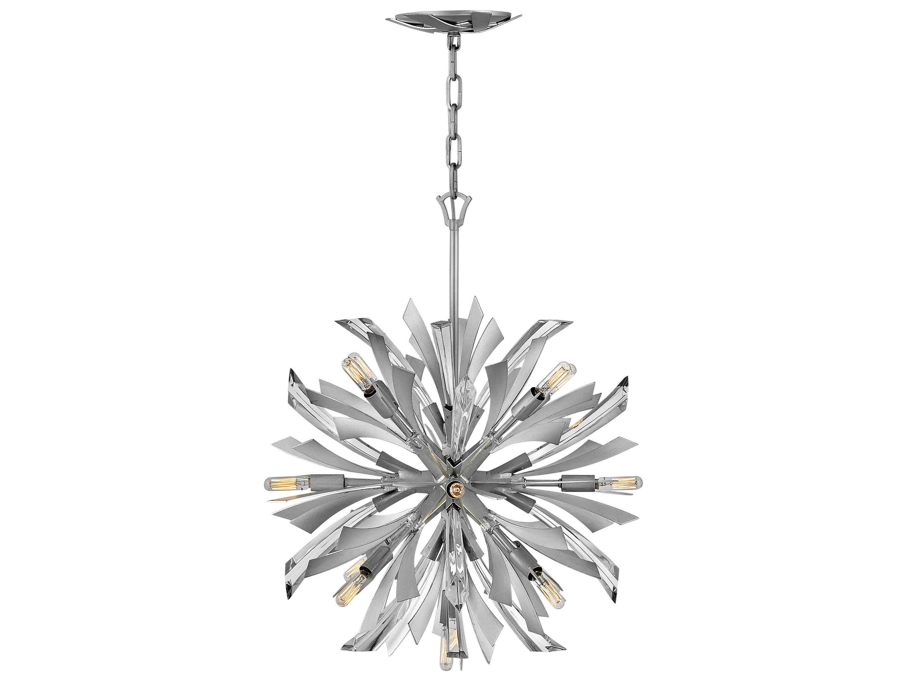 Fredrick Ramond Vida 13-Light Glacial Silver Crystal Pendant