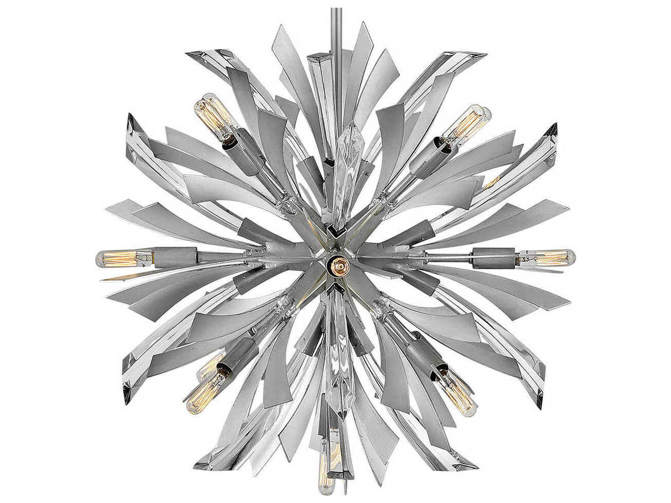 Fredrick Ramond Vida 13-Light Glacial Silver Crystal Pendant