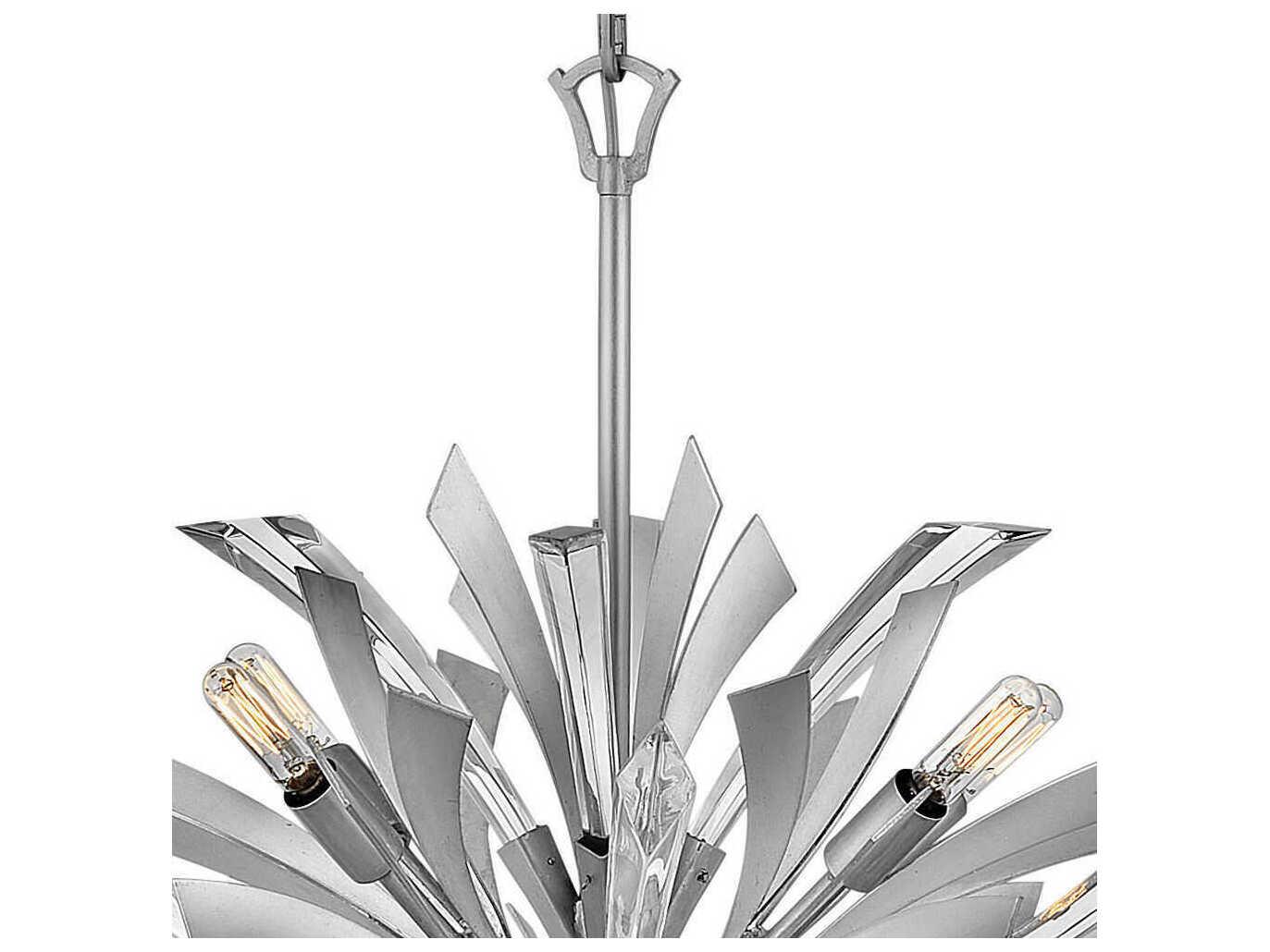 Fredrick Ramond Vida 13-Light Glacial Silver Crystal Pendant