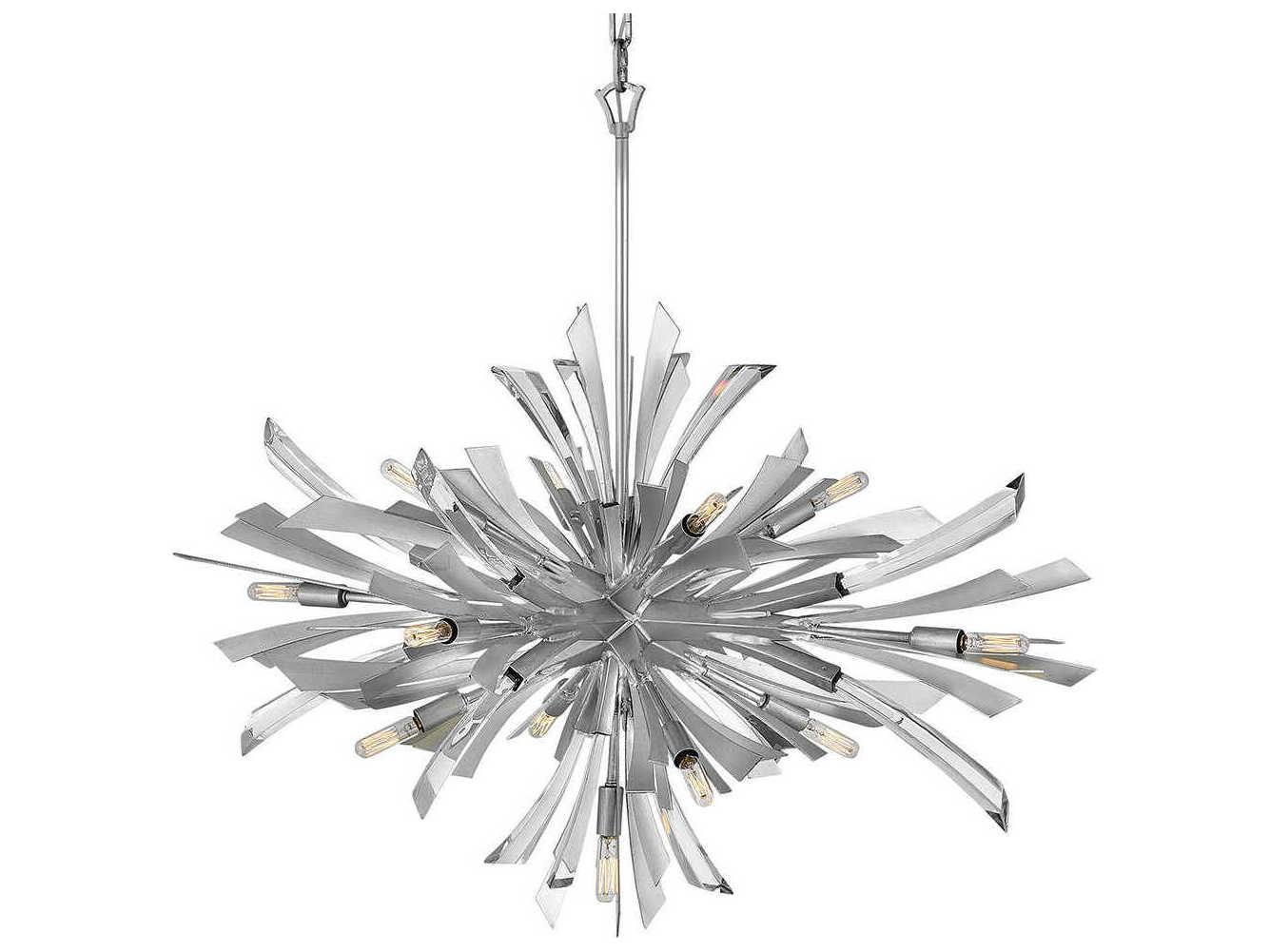 Fredrick Ramond Vida 13-Light Glacial Silver Crystal Island Pendant