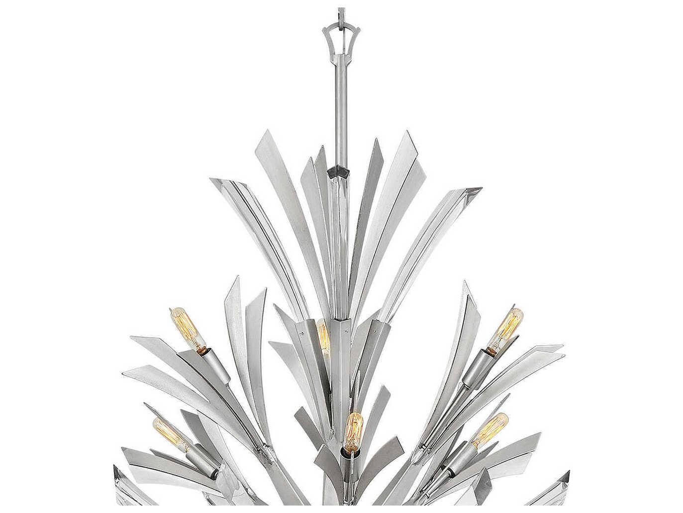 Fredrick Ramond Vida 19-Light9-Light Glacial Silver Crystal Pendant