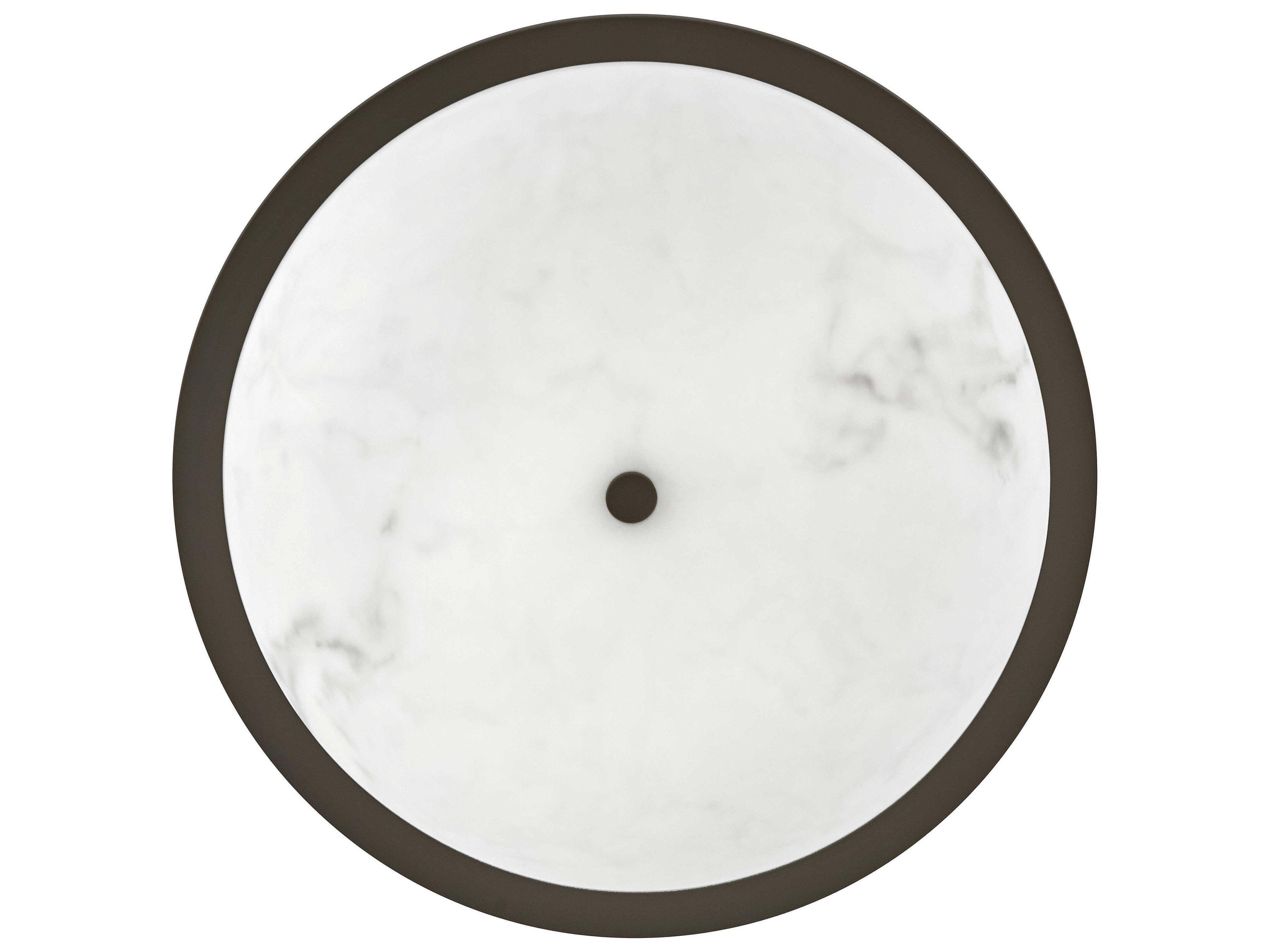 Fredrick Ramond Inez 3-Light Black Oxide Glass LED Bowl Semi Flush Mount