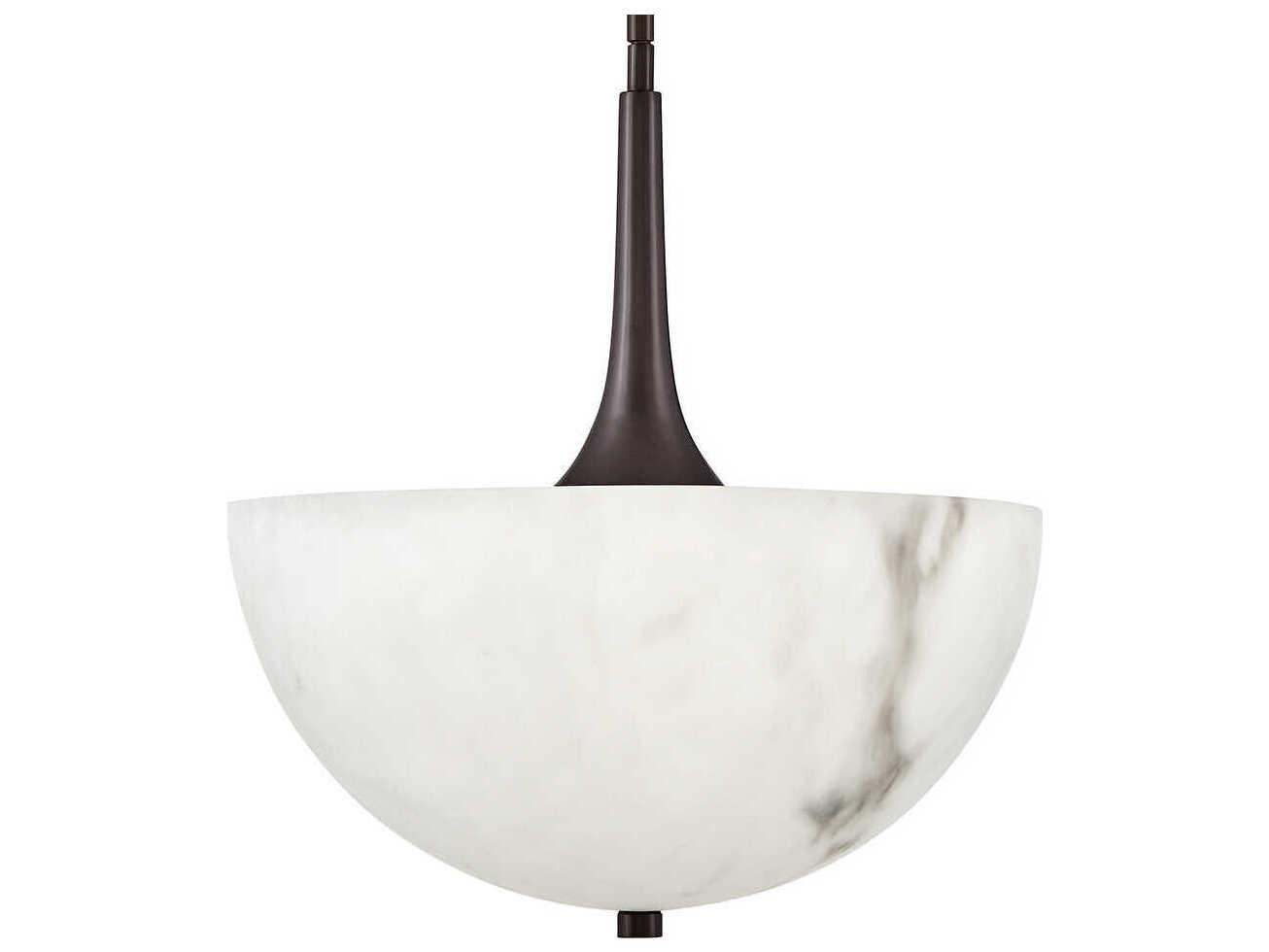 Fredrick Ramond Inez 3-Light Black Oxide Glass LED Bowl Pendant