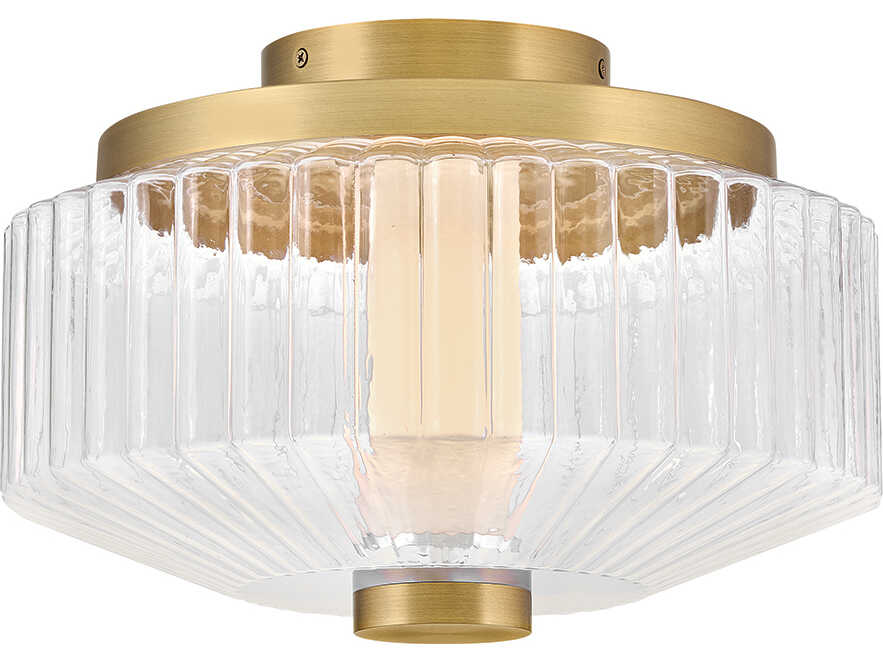 Fredrick Ramond Reign Lacquered Brass Flush Mount