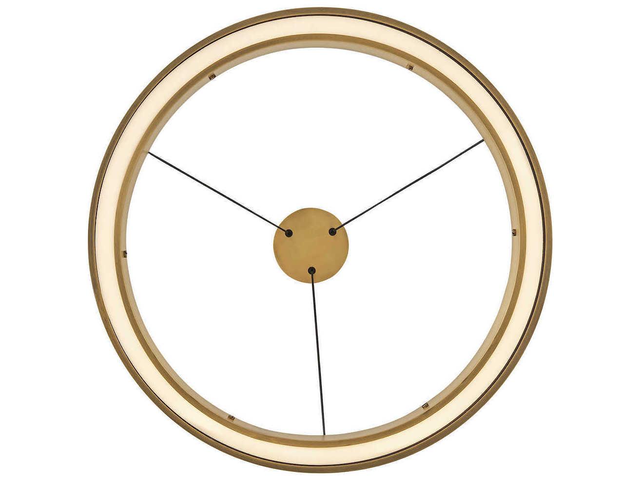 Fredrick Ramond Althea Lacquered Brass Round Pendant