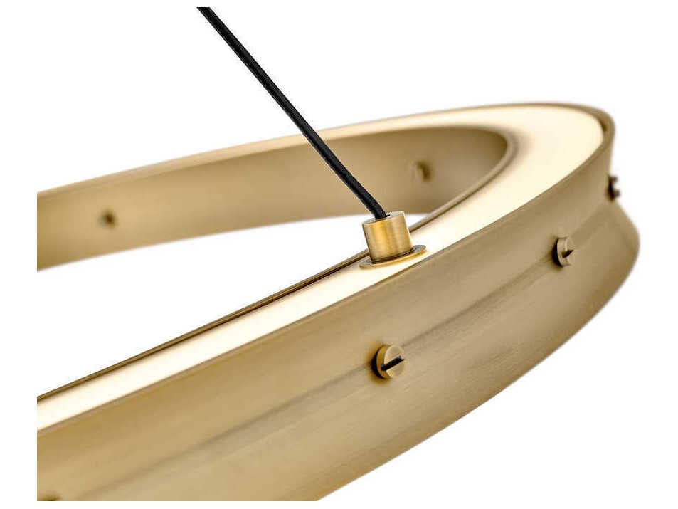 Fredrick Ramond Althea Lacquered Brass Round Pendant