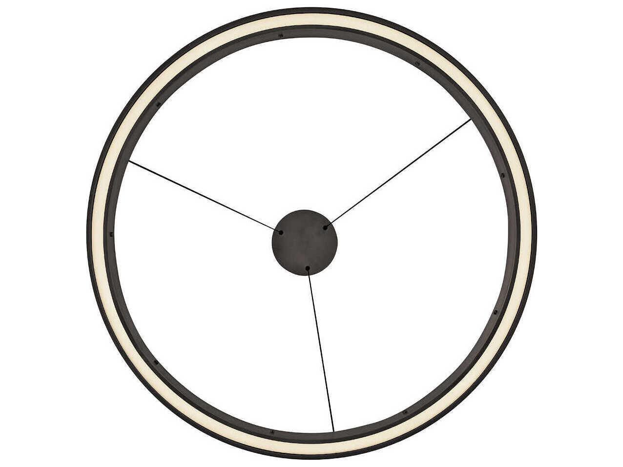 Fredrick Ramond Althea Satin Black Round Pendant