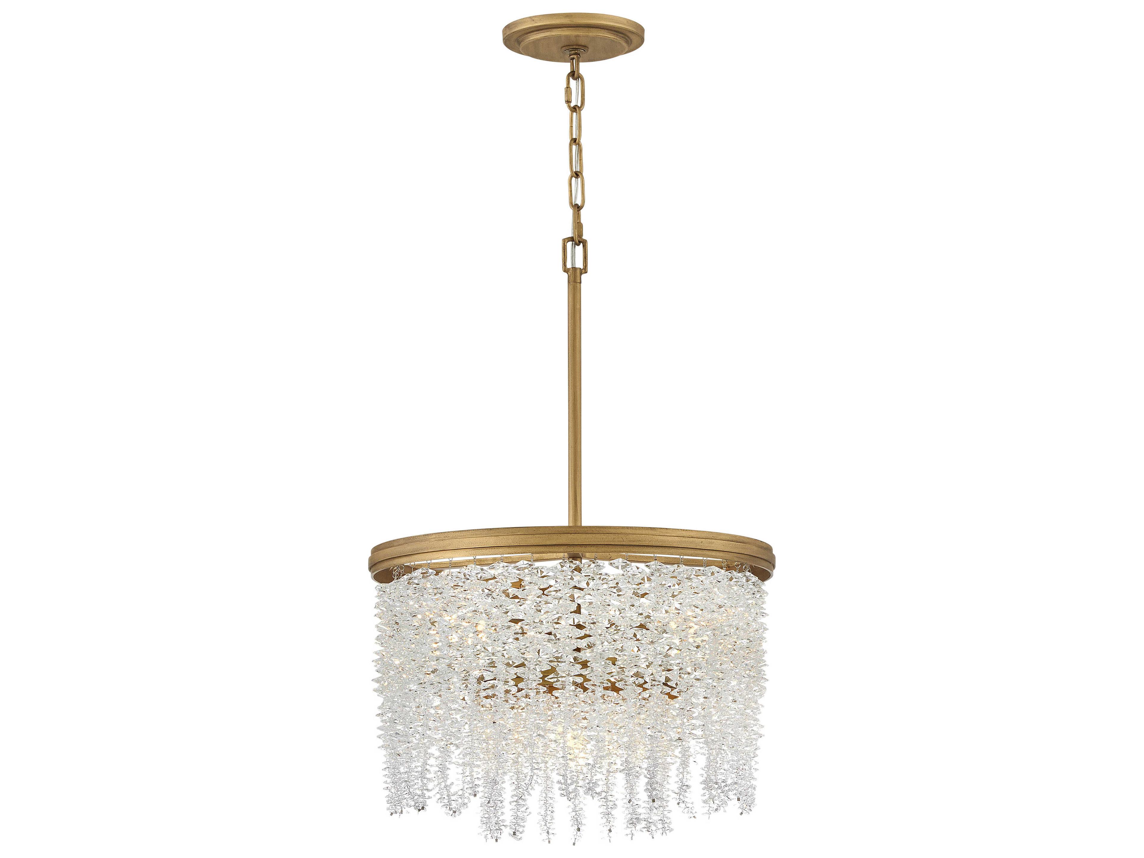 Fredrick Ramond Rubina 4-Light Burnished Gold Pendant
